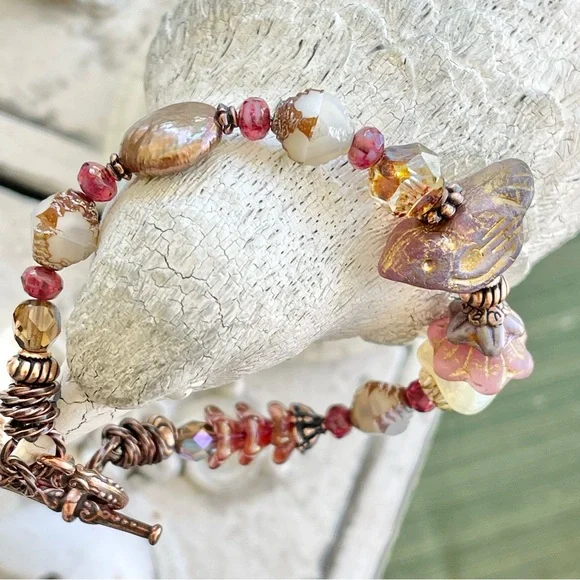 ARTISAN Bracelet “Heather and Wild Roses” - Picture 5 of 11